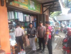 Antisipasi Kenakalan Pedagang, Personil Polsek Rembang Kota Patroli Ke Pasar Tradisional