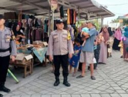 Antisipasi Kerawanan, Polsek Karanganyar Demak Gelar Pam Pasar Murah