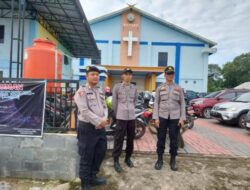 Jaga Kamtibmas Kondusif, Polres Lamandau Beri Pengamanan Jumat Agung