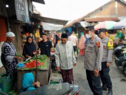 Cegah Kriminalitas, Jajaran Polsek Gajah Gelar Pengamanan Pasar Kembang