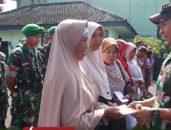 Zakat Fitrah Keluarga Besar Kodim 0704/Banjarnegara Disalurkan Oleh Dandim