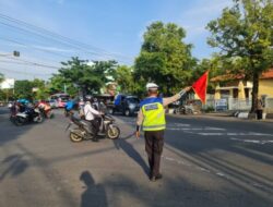 Jaga Kamseltibcarlantas, Polres Demak Lakukan Pengamanan Lalin Pagi Hari