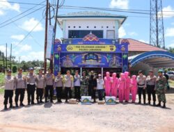 Kapolres Lamandau dan Bhayangkari Mengunjungi Pos Ops Ketupat 2023