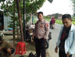 Patroli Siang, Polsek Wedung Sambang Pasar Edukasi Harkamtibmas