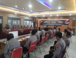 Persiapan Mudik Lebaran, Wakapolres Rembang Laksanakan Latpraops Ketupat Candi 2023