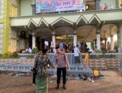 Personil Polsek Dempet Demak Gelar Pam Sholat Idul Fitri