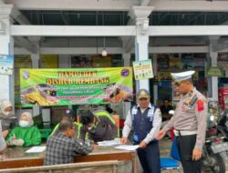 Polres Rembang Bersama Dishub Lakukan Ramp Check Di Terminal Bus Rembang