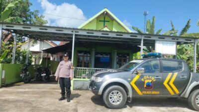 Polsek Gajah Demak Menggelar Pengamanan di GKJ