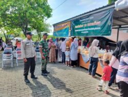 Polsek Gajah Demak Monitoring Giat Pasar Murah Ramadhan