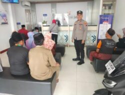Rawan 3C di Bulan Ramadhan, Personil Polsek Kragan Sampaikan Himbauan Nasabah Bank