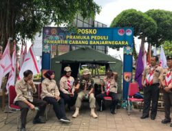 Turun Ke Jalan, Pramuka Banjarnegara Amankan Lalu lintas Mudik Lebaran