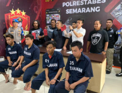 Polisi Bekuk 4 Tersangka Penganiayaan di Pasar Mangkang Semarang