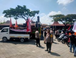 Aksi May Day Buruh Dari Jepara, Grobogan Dan Demak Polsek Wonosalam Laksanakn Pengamanan