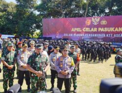 Apel Gelar Pasukan, Kapolri dan Panglima Tegaskan TNI-Polri Bersinergi Amankan KTT ASEAN