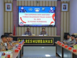 Di Aula DP. Silitonga Polres Humbang Hasundutan Dilaksanakan Supervisi Dan Asistensi Fungsi Keuangan Bidkeu Polda Sumut TA. 2023