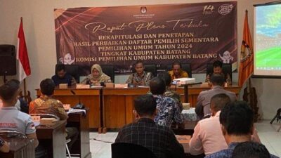 Hasil Rapat Pleno KPU Batang: DPSHP Pemilu 2024 Capai 621.282 Pemilih