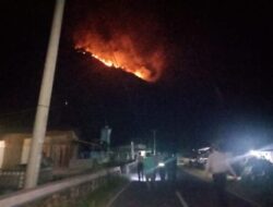 Kapolres Humbahas Pimpin Pemadaman Api Karhutla Di Desa Sinambela Kec.Bakara