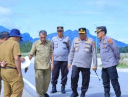 Kapolres Humbahas Tinjau Lokasi Pembangunan Pospol Obvit Nasional TSTH