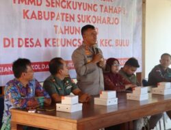 Kapolres Sukoharjo Menghadiri Acara Penyuluhan TMMD di Balai Desa Kedungsono Bulu