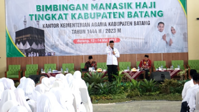 Kemenag Batang Gelar Bimbingan Manasik Haji Di Gedung Guru PGRI