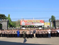 Launching Progam Polisi RW, 293 Personel Polres Rembang Diterjunkan