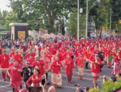 Belasan ribu warga joget bareng ramaikan HUT ke-476 Kota Semarang