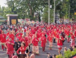 Meriahkan HUT ke-476 Kota Semarang, Ribuan Orang Menari Semarangan