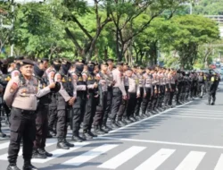 Pengamanan Mayday 2023 Polrestabes Semarang turunkan Ratusan Personil