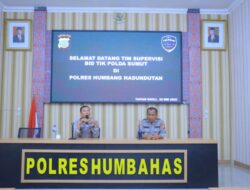 Polres Humbahas Terima Kunjungan TIM Supervisi BID TIK Polda Sumatera Utara.
