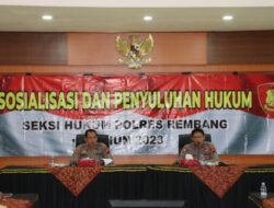 Polres Rembang Penyuluhan Hukum Bahas Netralitas Pemilu 2024