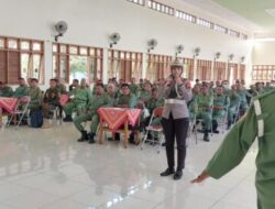 Satlantas Polres Sukoharjo Adakan Pelatihan Gerakan Turlalin Bersama Linmas
