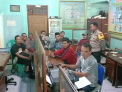 Polsek Bonang Demak Menggelar Monitoring Pendaftaran Balon Kades Jatimulyo