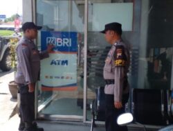 Polsek Karanganyar Demak Giat Patroli Obvit, Sambangi ATM Bank BRI