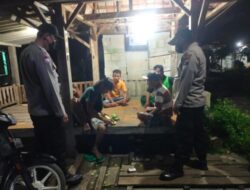 Polsek Mranggen Demak Melaksanakan Patroli Malam, Sambang Pos Ronda