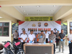 Polres Humbahas Gelar Press Relese Keberhasilan Pelaksanan Ops Ketupat Toba 2023