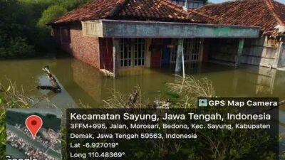 Puluhan Desa di Demak Terdampak Banjir Rob, Terparah Sayung