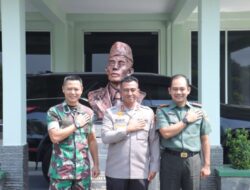 Sinergi TNI-Polri, Kapolres Sukoharjo Kunjungi Dan Brigif 62 Kostrad Palur Mojolaban