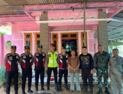 Sinergitas TNI-POLRI Cipkon Pasca Pemilihan Kepala Desa Ciparakan Pangandaran