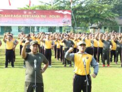 Laksanakan Olahraga Bersama, TNI-Polri di Pati Perkokoh Sinergitas