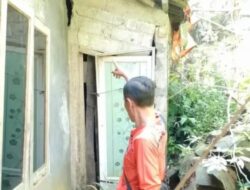 Tanah Gerak di Aribaya Banjarnegara, Dinding dan Lantai Rumah Warga Retak