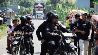 Ratusan Personel Polresta Pati Lakukan Pam Pawai Sound Horeg di Dukuhseti