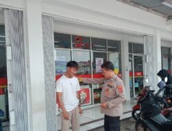 Anggota Polsek Tirtajaya Himbau Kamtibmas Juru Parkir Liar Minimarket