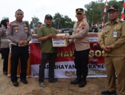 Baksos Hari Bhayangkara, Polresta Pati Buat Sumur Artesis dan Bagikan 250 Paket