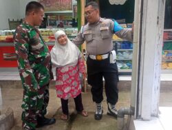 Dalam Menjaga Keamanan Pasar telagasari, TNI POLRI Bersinergi Jaga Keamanan
