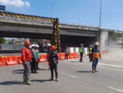 Dampak Proyek Tol Semarang-Demak, Polisi Lakukan Rekayasa Lalu Lintas di Terowongan Tol Kaligawe
