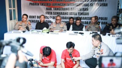 Dua Tersangka Ditangkap Polda Jateng dalam Penggerebekan Home Industri Ekstasi di Pedurungan