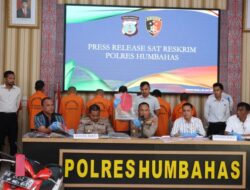 Press Release, Kapolres Humbahas Paparkan Perkara modus tersangka 6 Tindak Pidana