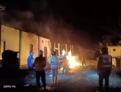 Gudang Sembako & BBM di Pagentan Banjarnegara Dilalap Api