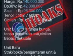 Beredar Pesan WhatsApp Lelang Kendaraan Atasnamakan Ketua RAPI Banjarnegara: Hoaks!