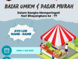 HUT Bhayangkara Ke-77, Polda Jawa Tengah Gelar Pasar Murah di Simpang Lima